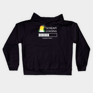 Scream Loading Black headed caique #white Kids Hoodie